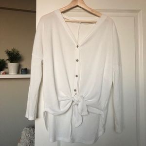 Button front thermal Henley